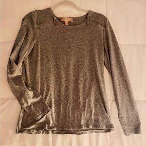 MK Gray Long Sleeve Women's Top
